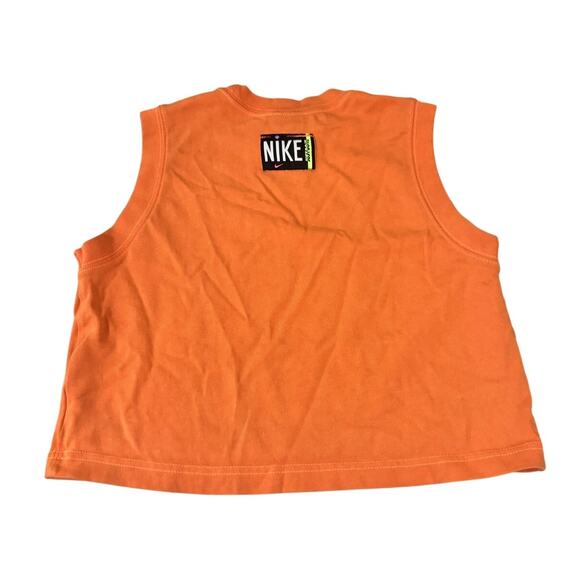Nike Orange Sleeveless Cropped Tank Top Women’s Small Streetwear Y2K - Picture 6 of 6